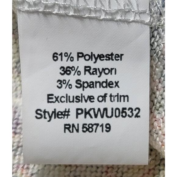 NY Collection Yellow Floral Print Lace Trimmed Hem Top PXL Lightweight Soft - Picture 4 of 6